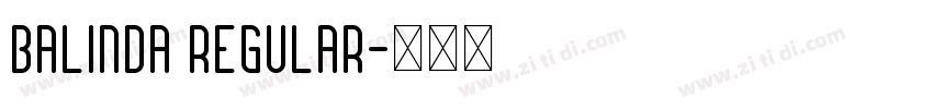 balinda Regular字体转换